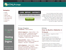 Tablet Screenshot of htmlprimer.com